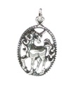 Unicorn charm hänge 2D .925 x 1 enhörningar