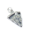 Pizza Slice berlock i sterling silver .925 x 1 Pitza Piza skivor berlocker