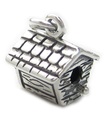 Bird House Box charm i sterlingsilver .925 x 1 Birdbox -berlocker