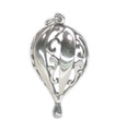 Hot Air Balloon 2D silver charm hänge .925 x 1 Ballooning charm