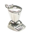 Food Blender smoothie sterling silver charm .925 x 1 Blenders charm