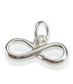 Infinity liten charm i sterling silver .925 x 1 Forever Love berlocker