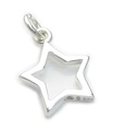 Charm estrella de plata esterlina .925 x 1 encantos de estrellas