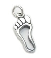 Charm för fot sterling silver .925 x 1 fötter Chiropodist fotterapeut charm