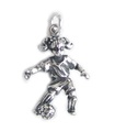 Fußballspielerin Sterling Silber Charm .925 x 1 Mädchen Fußball