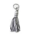 Tassel sterling silver charm .925 x 1 Tassle Tassels charm