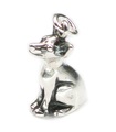 Breloque en argent sterling pour chien Chihuahua .925 x 1 Breloques pour chiens Chiwawa