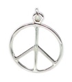 Pendentif paix en argent sterling .925 x1 Breloques et pendentifs pacifiques