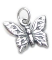 Butterfly sterling silver charm .925 x 1 Butterflies charms.