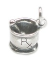 Pestle and mortar charm of sterling silver .925 x 1 Blandningsberlocker