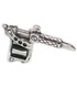 Tattoo gun LARGE sterling silver charm pendant .925 x 1 Tattoos Charms