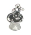 Lapin au charme magique en argent sterling de chapeau .925 x1 charmes de chapeaux de magiciens