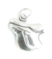 Breloque en argent sterling selle de cheval anglais .925 x 1 Breloques d'équitation