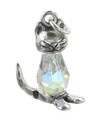 Pussy Cat charm i sterling silver .925 x 1 Puss Cats berlocker