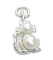 Katze Sterling Silber Charm .925 x 1 Pussy Cats Charms