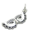 Masquerade Mask charm i sterling silver .925 x 1 Party Masks berlocker