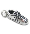 Charm de plata esterlina para zapatilla de tenis .925 x 1 Charms de calzado deportivo