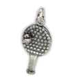 Bordtennis Paddla berlock i sterling silver .925 x 1 Ping Pong berlocker