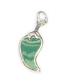 Green Chilli Pepper sterling silver charm .925 x 1 Peppers charms