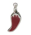 Red Hot Chilli Peppar sterling silver charm .925 x 1 Peppers berlocker