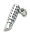 Läppstift charm i silver .925 x 1 Lip Stick Lippy beauty charms