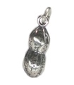 Erdnuss Sterling Silber Charm .925 x 1 Erdnüsse Erdnuss Charms