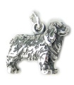 Charm de plata de ley para perro Cocker Spaniel .925 x 1 Charms para perros