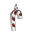 Candy Cane charm i sterling silver .925 x 1 Charms av godis och godis