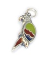 Parrot sterling silver charm .925 x 1 Parrots charms