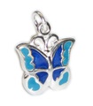 Breloque papillon en argent sterling .925 x 1 Breloques papillons