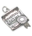 Masters Degree charm i sterling silver .925 x 1 Master Degree berlocker