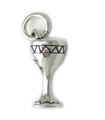 Goblet SMÅ charm i sterling silver .925 x 1 bägare Drickkoppar berlocker