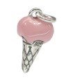 Glass cone sterling silver charm .925 x 1 Ices berlocker