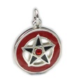 Pentagramma ciondolo in argento sterling .925 x 1 pentagrammi