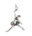 Charm de plata esterlina bailarina .925 x 1 Charms de ballet y bailarinas