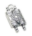 Tora Sterling Silber 2D Charm .925 x 1 Jüdische Heilige Charms