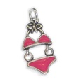 Bikini Swimsuit sterling silver charm .925 x 1 Swimming Charms