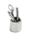 Desk accessory sterling silver charm .925 x 1 office charms