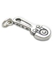 Fabric Rotary Cutter sterling silver charm .925 x1 Quilt cutters charms