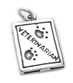 Weterynarz Book Sterling Silver Charm.925 x 1 Vet Books Vets charms