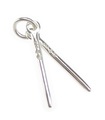 Chopsticks SMALL sterling silver charm .925 x 1 Chop Sticks charms