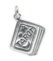 Charm in argento sterling con carte dei tarocchi .925 Charms che raccontano la fortuna