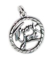 Dankeschön Sterling Silber Charm-Anhänger .925 x 1 Dankeschön-Anhänger