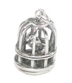 Charm in argento sterling gabbia per uccelli .925 x 1 ciondoli Gabbie per uccelli