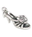 Ciondolo in argento sterling per scarpe stile mulo alla moda .925 x 1 ciondoli per scarpe