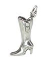 Ciondolo in argento sterling Boot Fashion Style .925 x1 ciondoli per scarpe e stivali