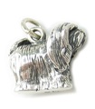 Lhasa Apso charm i sterling silver .925 x 1 Lhasas hundar berlocker