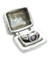 Ring in an opening box sterling silver charm .925 x 1 Engagement charms