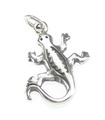 Breloque en argent sterling lézard .925 x 1 Breloques reptiles et lézards