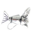 Charm leurre de pêche en argent sterling .925 x 1 charmes de leurres de pêcheur